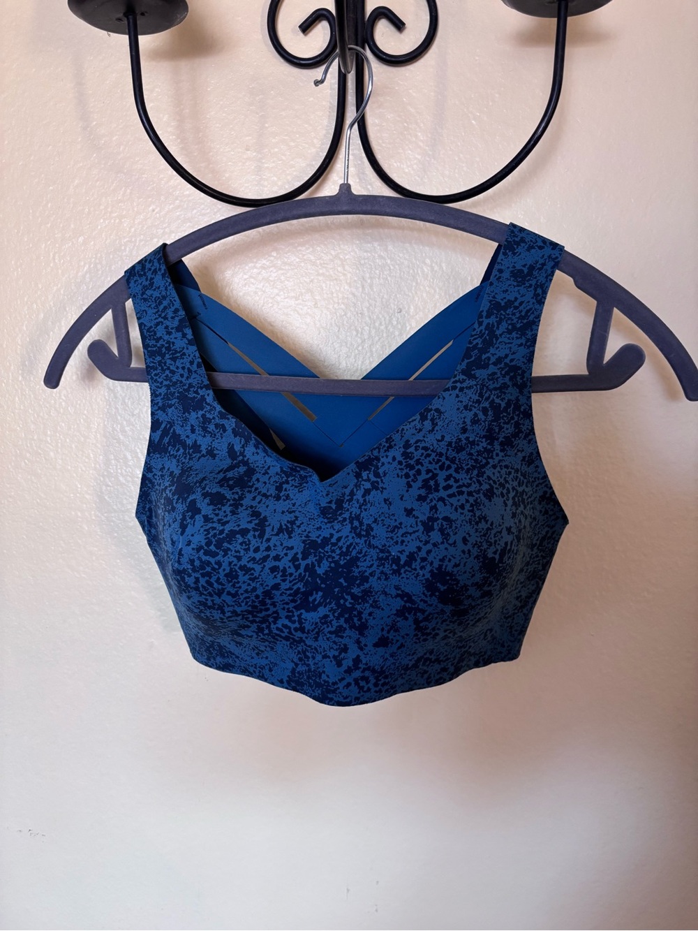 lululemon athletica Deep Blue Printed Supportive Sports Bra